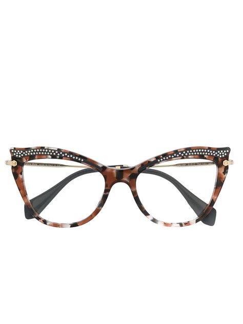 miu miu crystal eyeglasses|miu eyewear manufacturer.